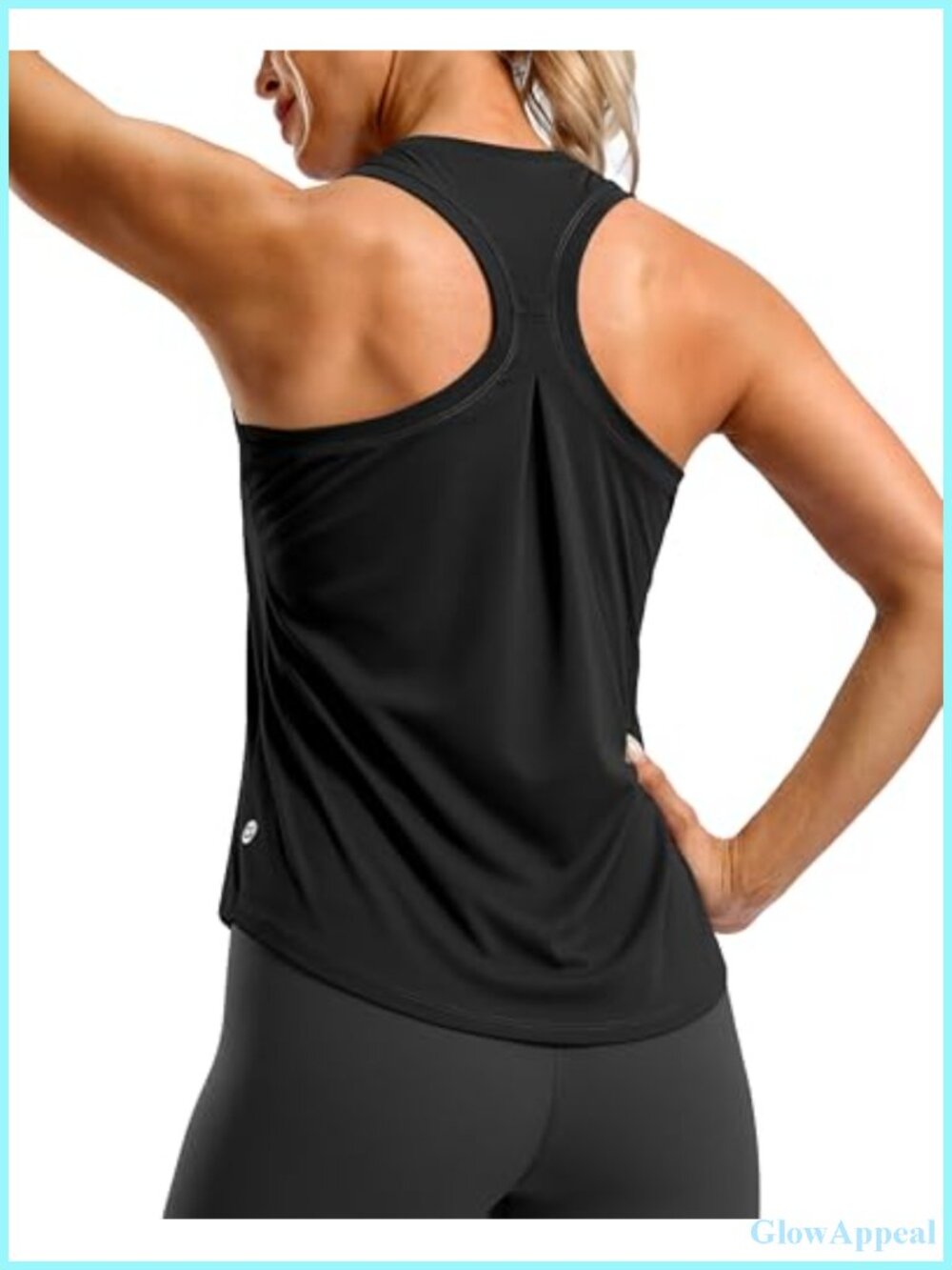 Women's Workout Tank Top Racerback Athletic Gym Shirt Quick Dry